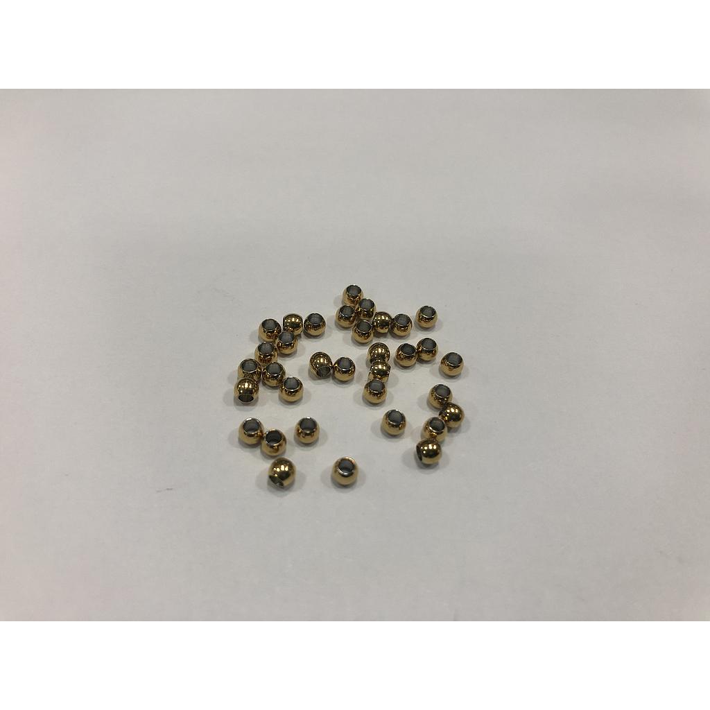 SEPARADOR DORADO 3X2MM ACERO AGUJERO GRANDE PAQUETE 100 PCS