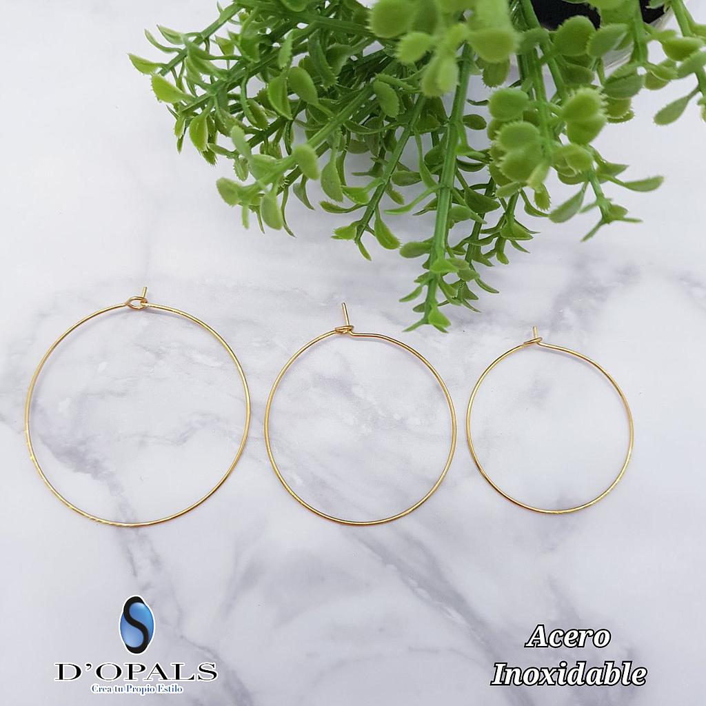 ARGOLLAS CHANDELIER REDONDAS PARA TEJER 35MM ACERO