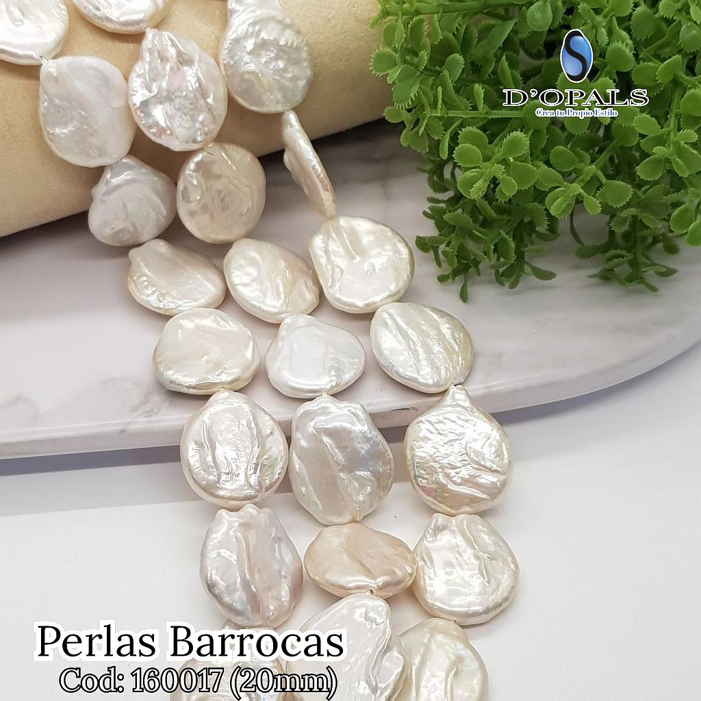 RISTRA PERLAS BARROCAS REDONDAS 20MM