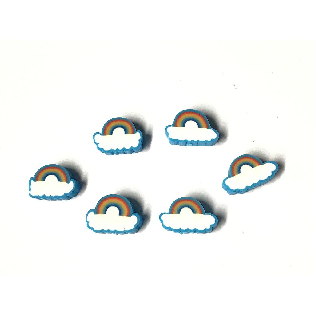 FIMO NUBE CON ARCO IRIS RISTRA 40PCS