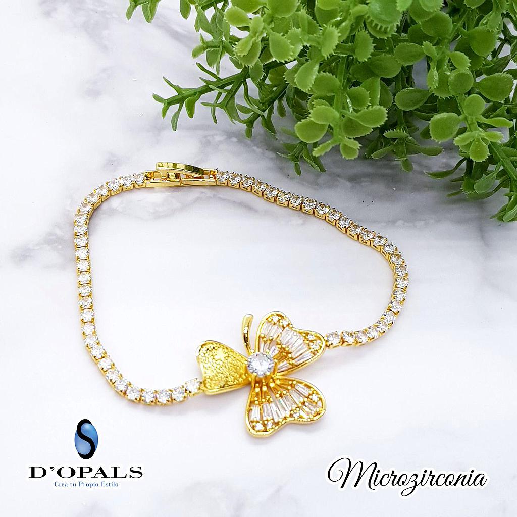 PULSERA FLOR MICROCIRCONIA