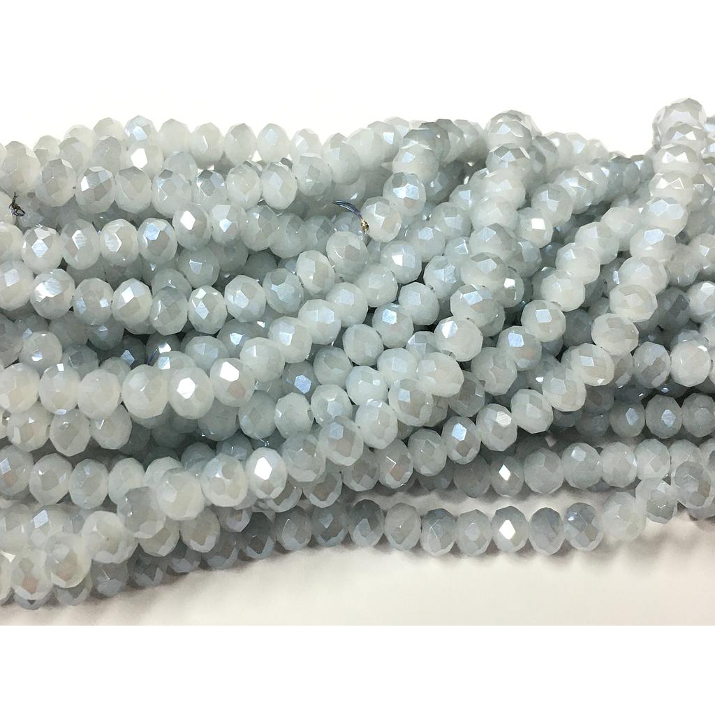 CRISTAL RONDEL GRIS CLARO 6MM
