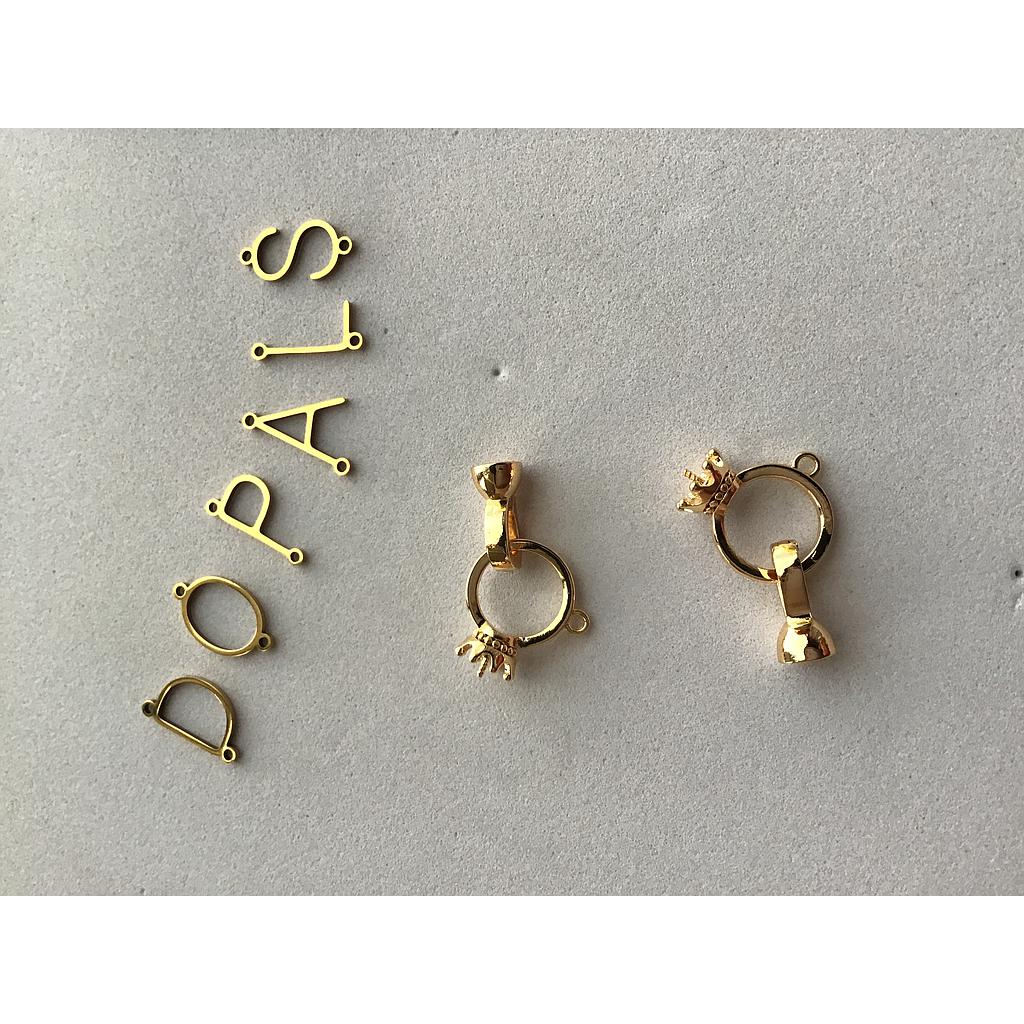 BROCHE CORONA ELECTROENCHAPADO