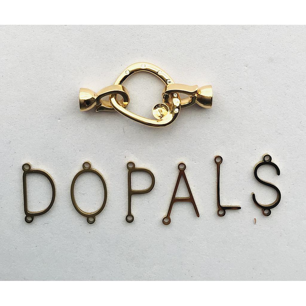 BROCHE DESMONTABLE CON PIN DE ELECTROENCHAPADO