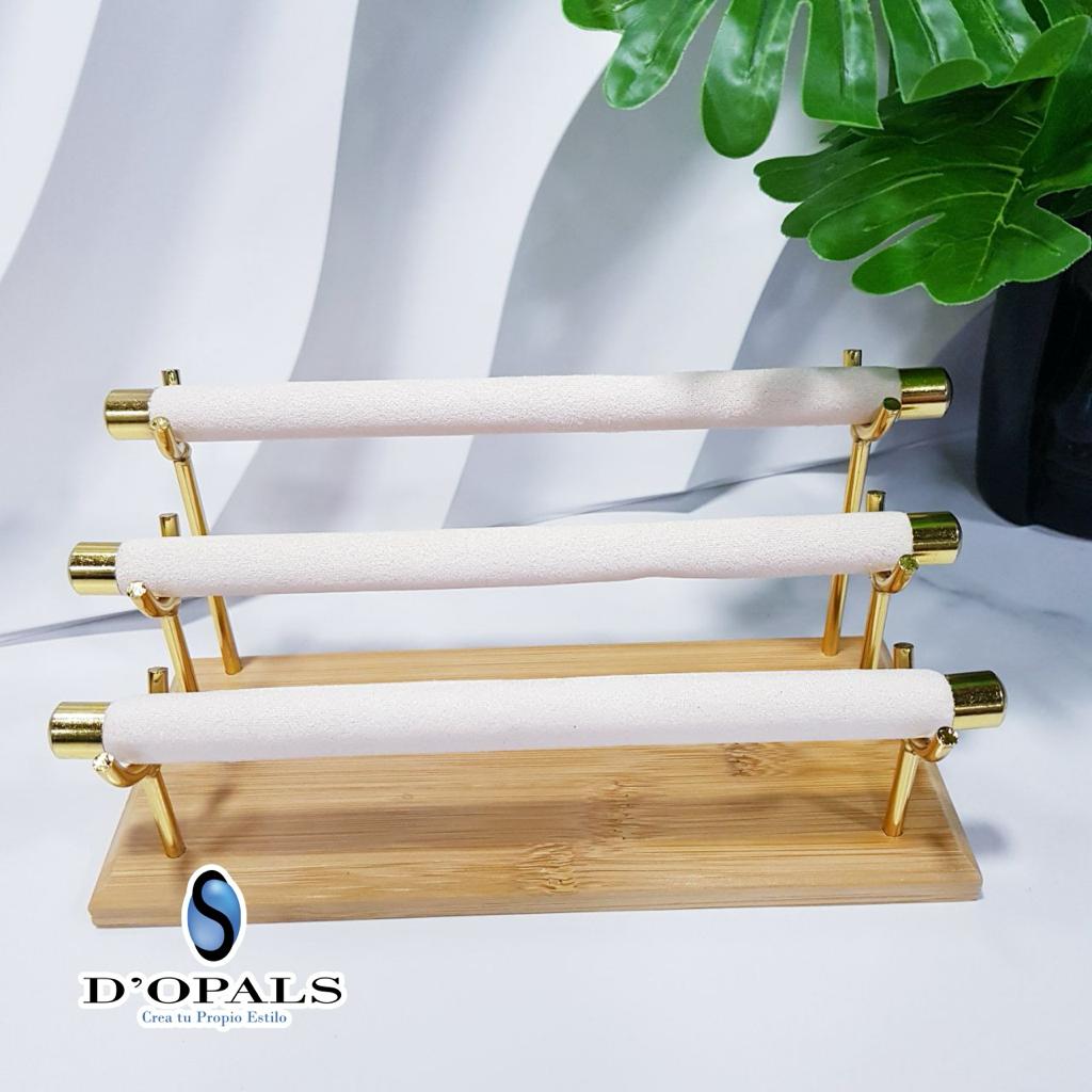 EXHIBIDOR DE ANILLOS MADERA