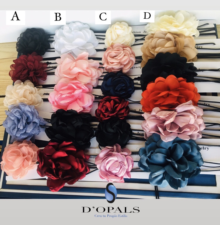 CHOKERS DE FLORES