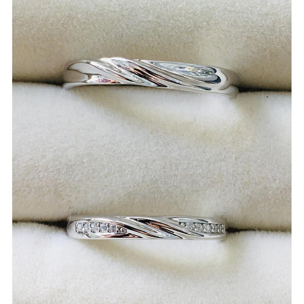 SET ANILLOS DE MATRIMONIO PLATA 925