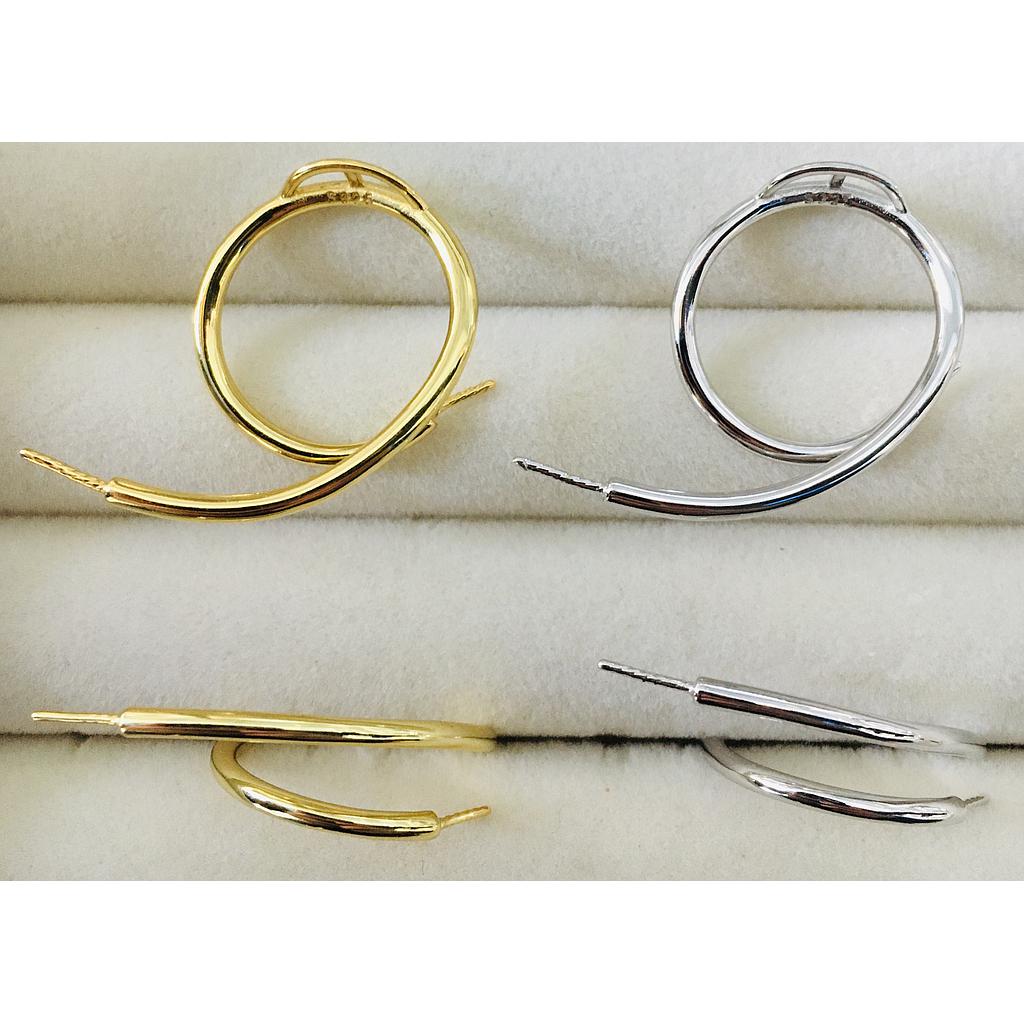 ANILLOS AJUSTABLES DE PLATA 925 PARA PEGAR PERLA