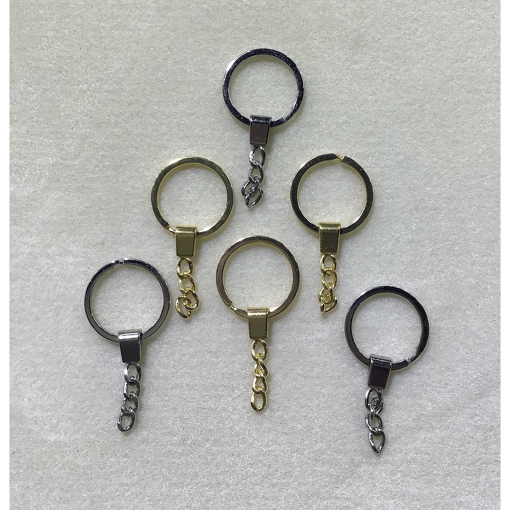 ARGOLLA PARA LLAVERO 30MM CON SEPARADOR 50PCS
