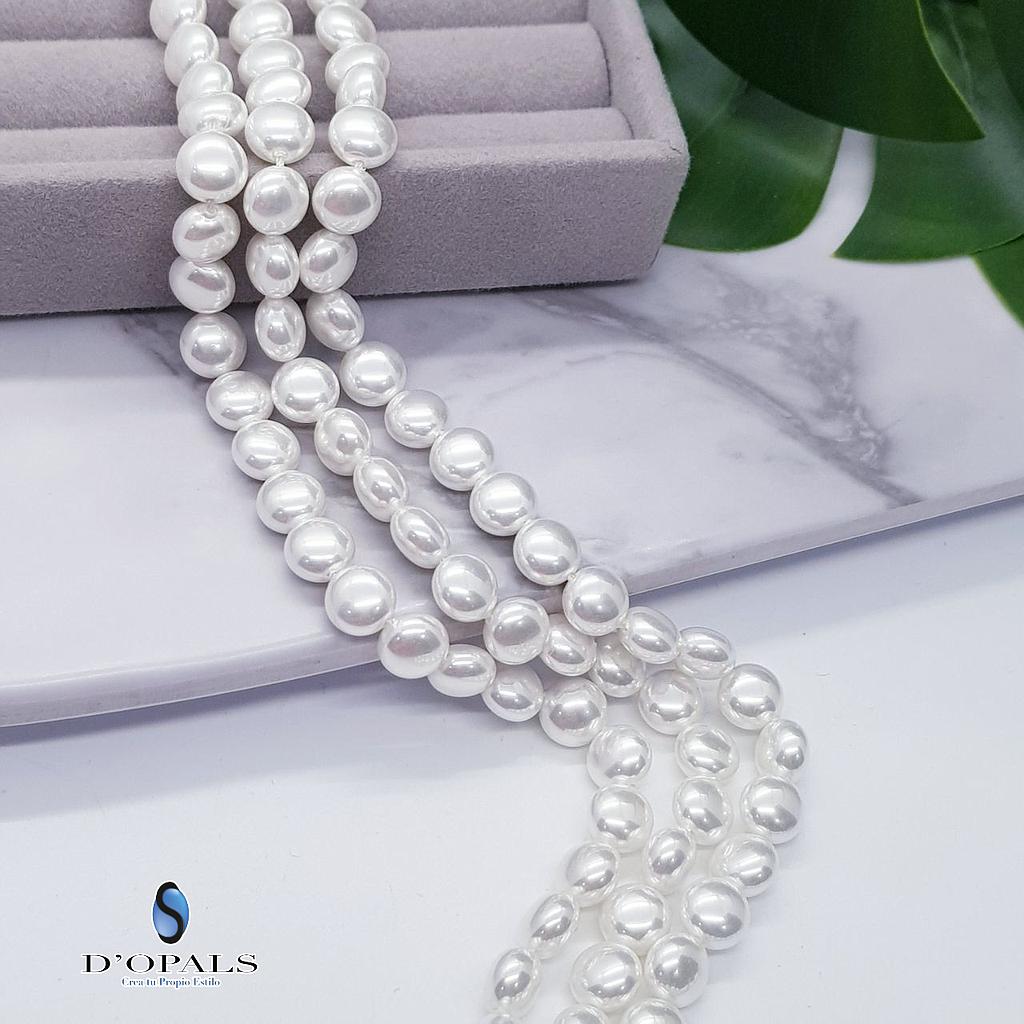 PERLA ACRILICA MONEDA 8MM