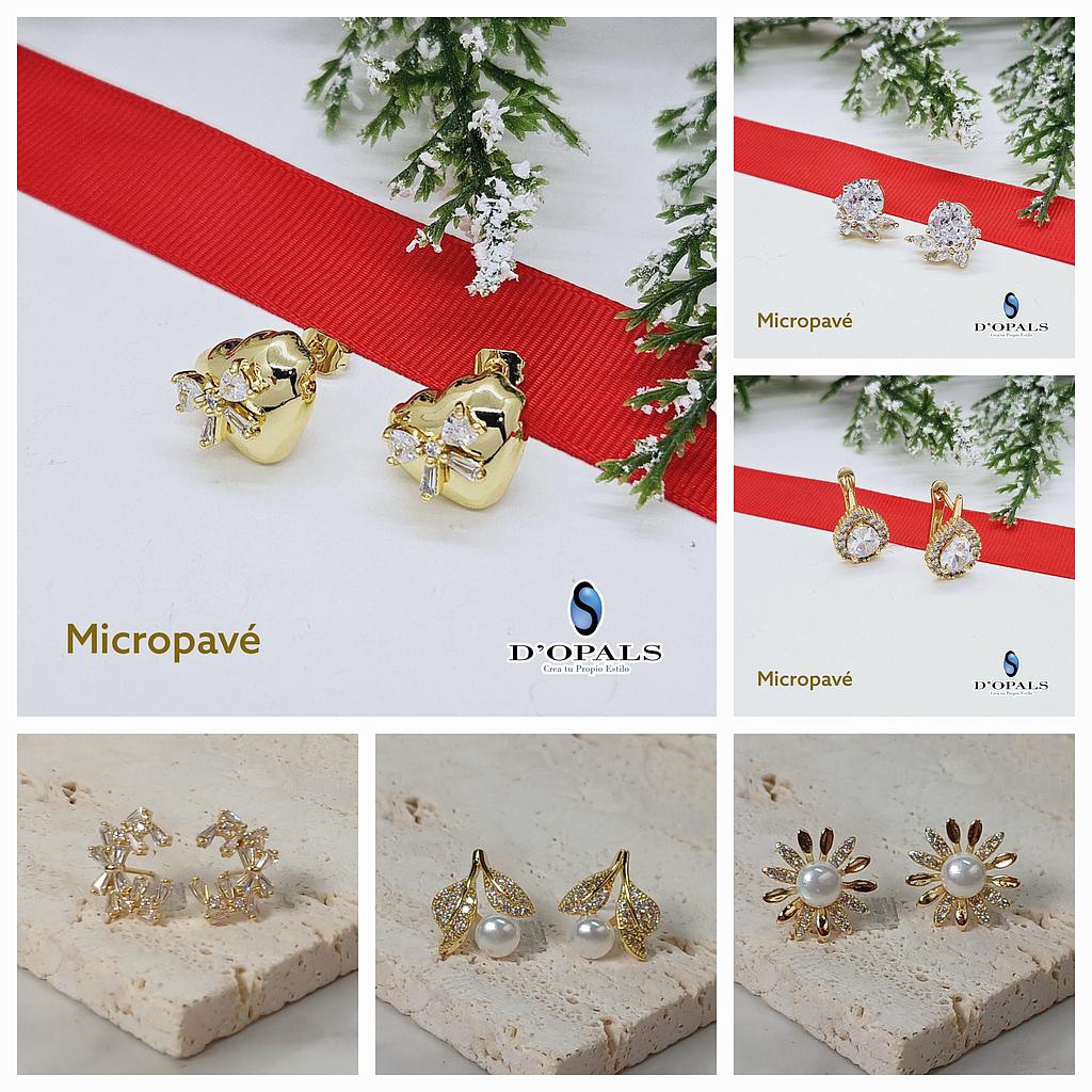 HOOPS Y ARETES DE  MICROCIRCONIA