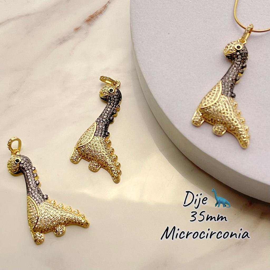 DIJE DE DINOSAURIO MICROCIRCONIA