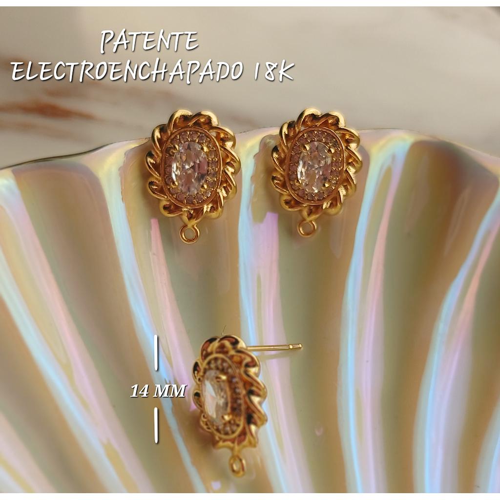 PATENTE ELECTROENCHAPADO 18K  14MM