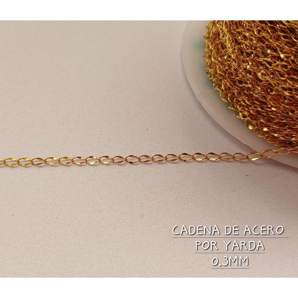 CADENA ACERO INOXIDABLE 0.3MM POR YARDA