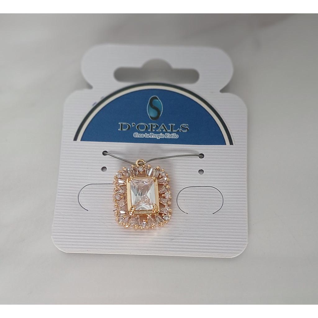 DIJE CUADRADO DE MICROCIRCONIA 19MM