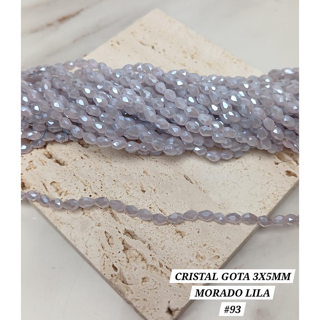 CRISTAL DE GOTA 3X5MM MORADO LILA