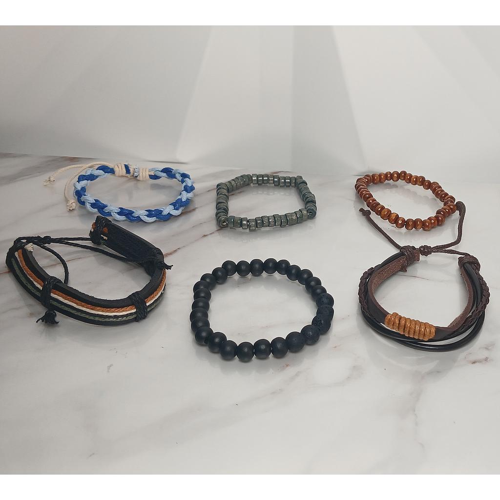 PULSERAS TERMINADAS PARA HOMBRE UNITALLA