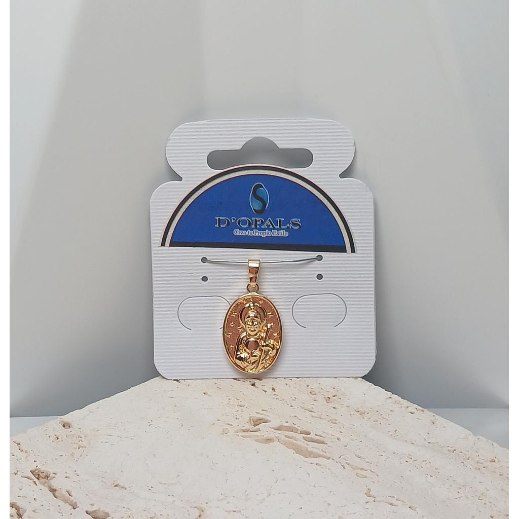 DIJE DE SAN JUDAS TADEO CORAZON ELECTROENCHAPADO 20MM