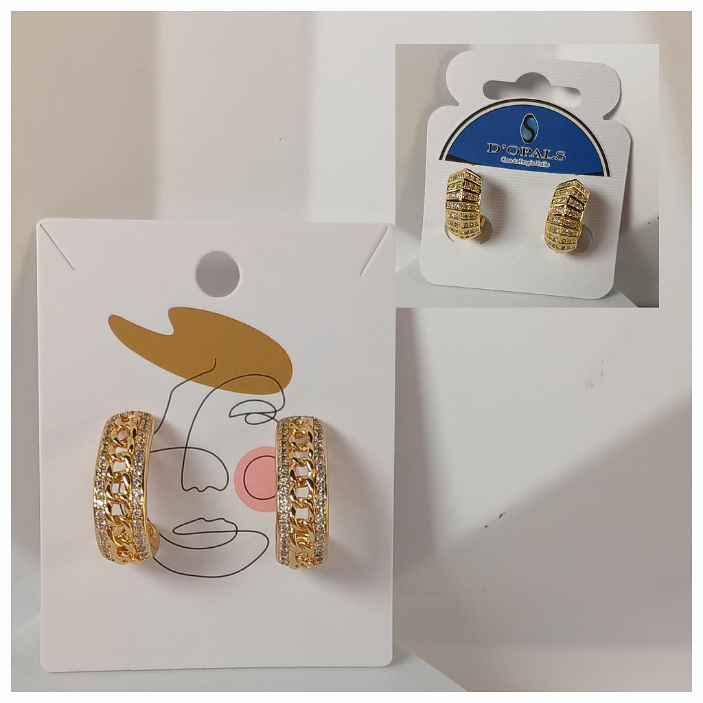 HOOPS Y ARETES DE MICROCIRCONIA