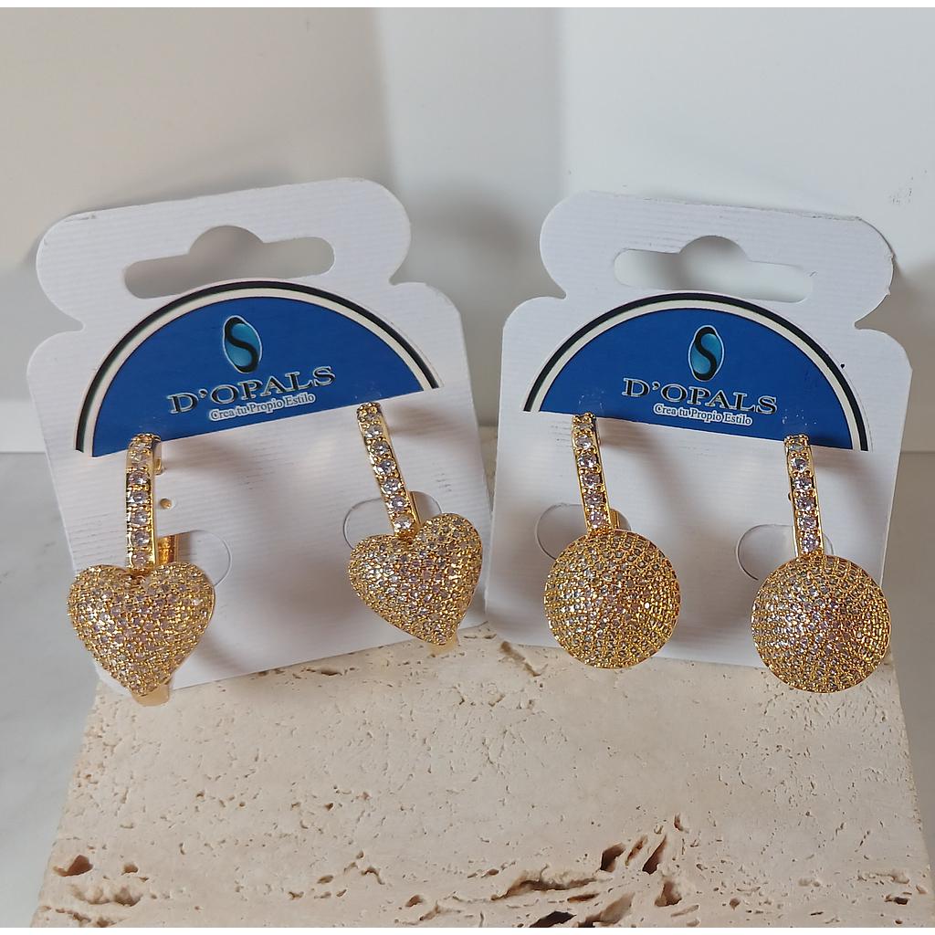HOOPS Y ARETES DE MICROCIRCONIA