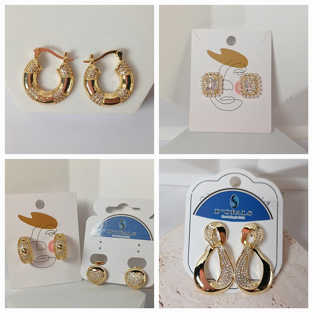 HOOPS Y ARETES DE MICROCIRCONIA