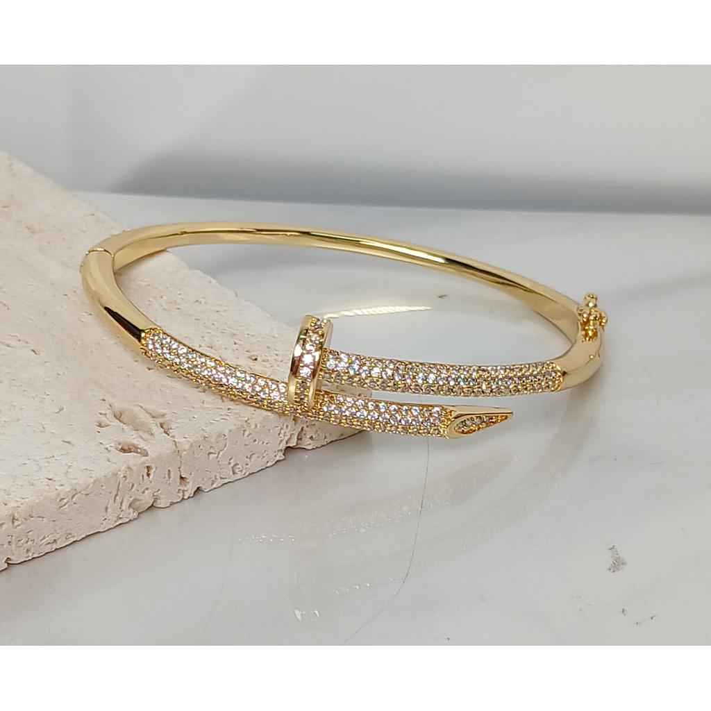 BRAZALETE DE CLAVO MICROCIRCONIA