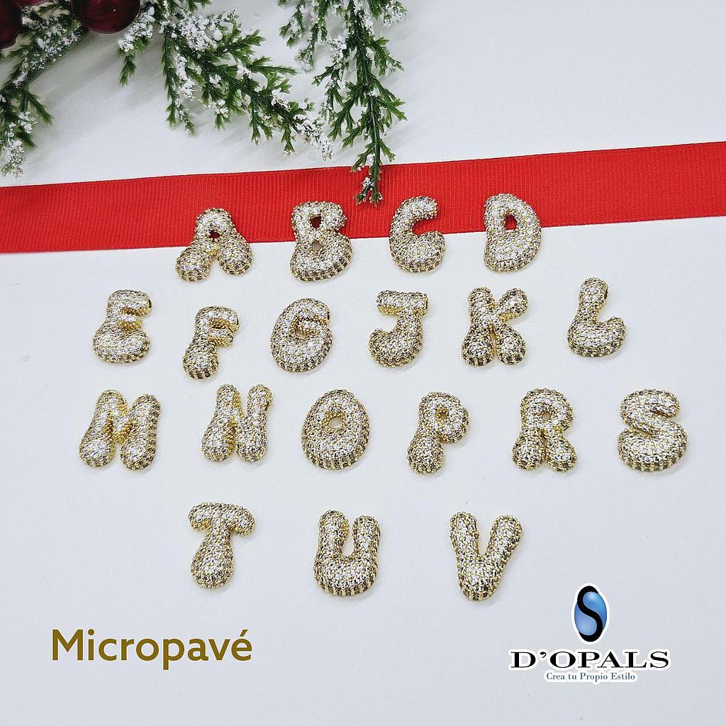 LETRAS GLOBO DE MICROCIRCONIA 22MM