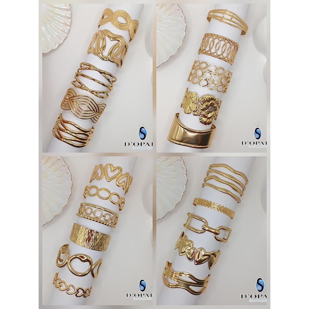 BRAZALETES DE ACERO INOXIDABLE