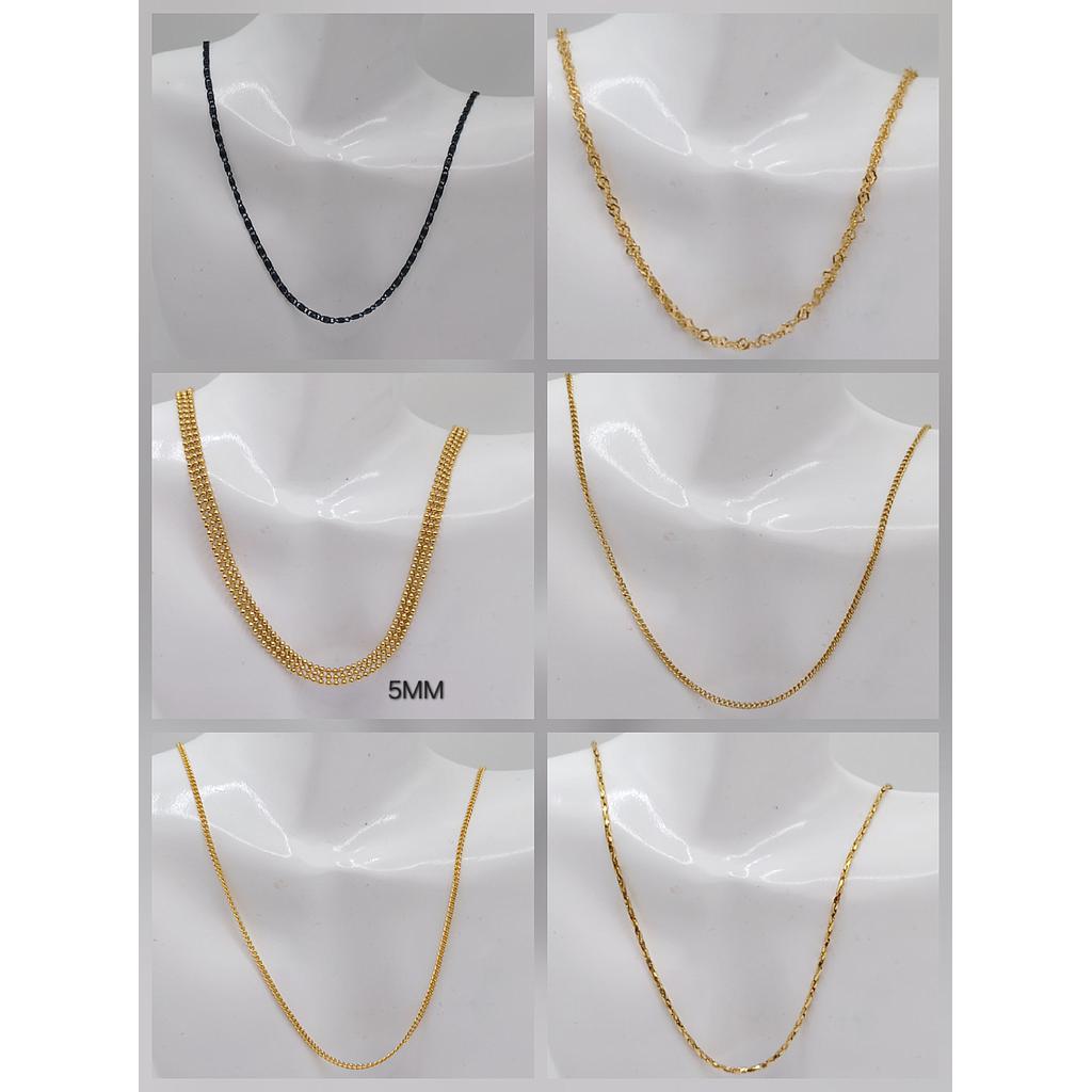 CADENAS TERMINADAS CON DIJES DE ACERO