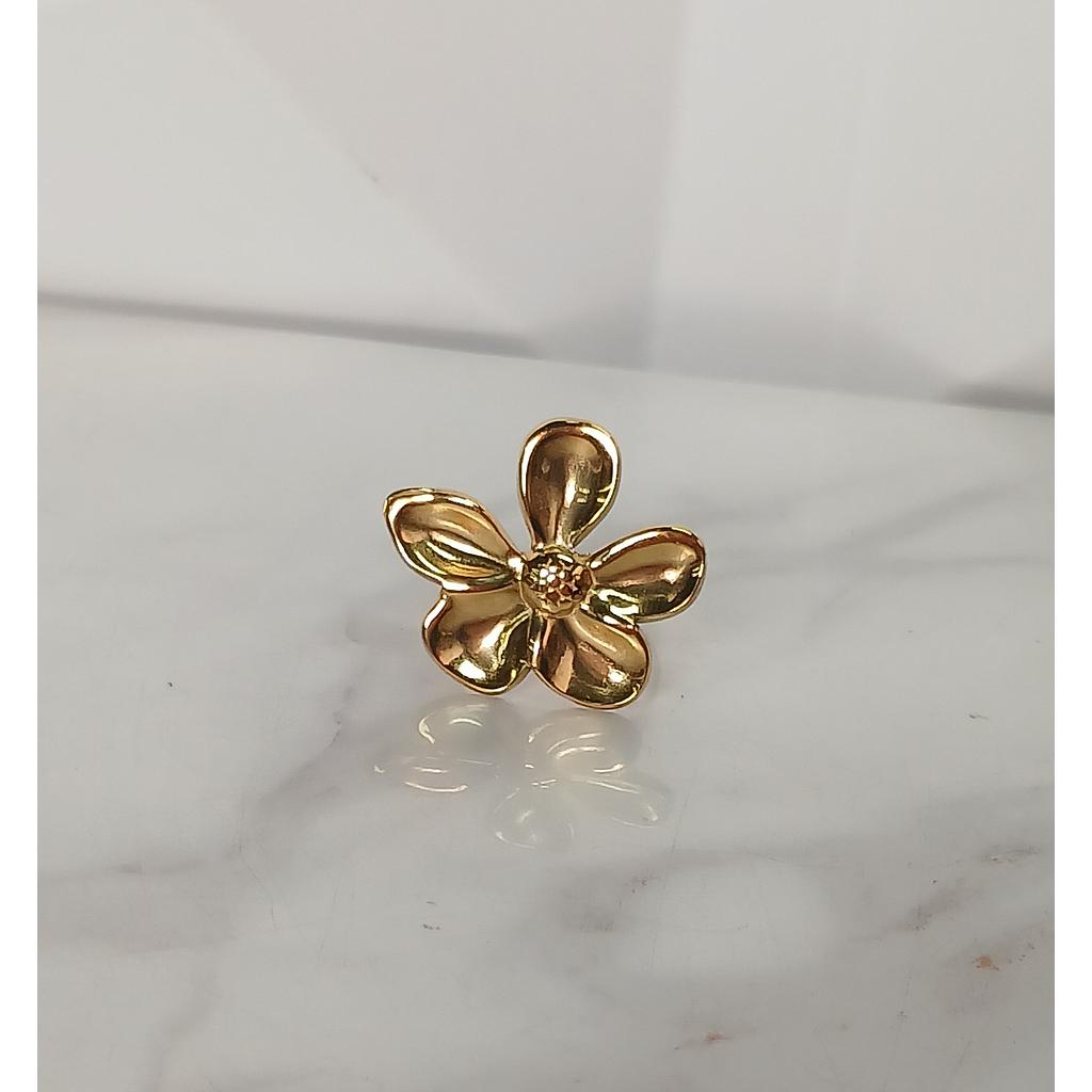 ANILLO AJUSTABLES DE FLOR ACERO