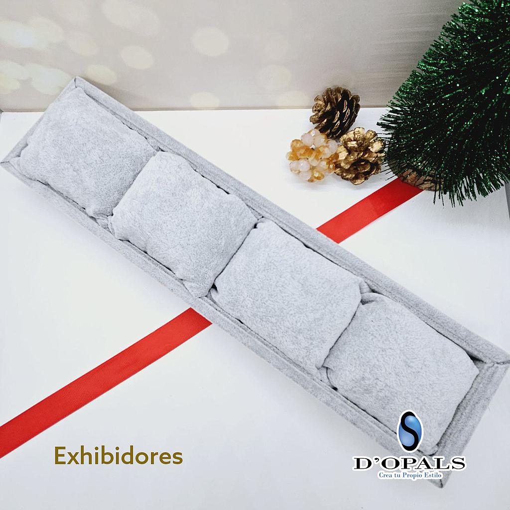 EXHIBIDOR PARA PULSERAS 4 ALMOHADAS 33X8CM