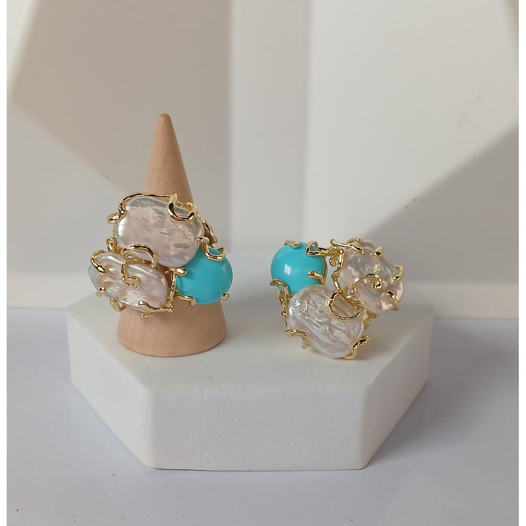 ANILLO AJUSTABLE CON PERLA DE MICROCIRCONIA