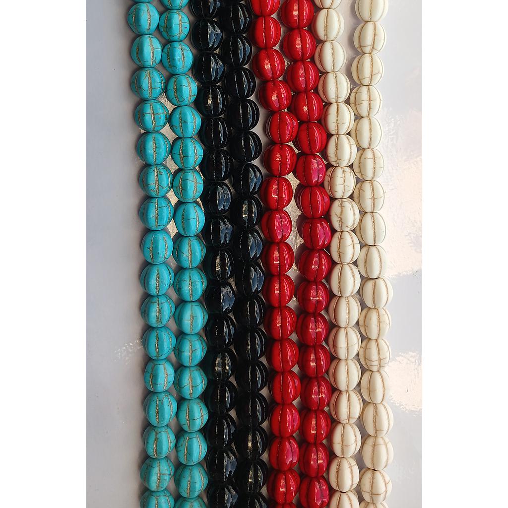 PIEDRA TURQUESA REDONDA 10MM