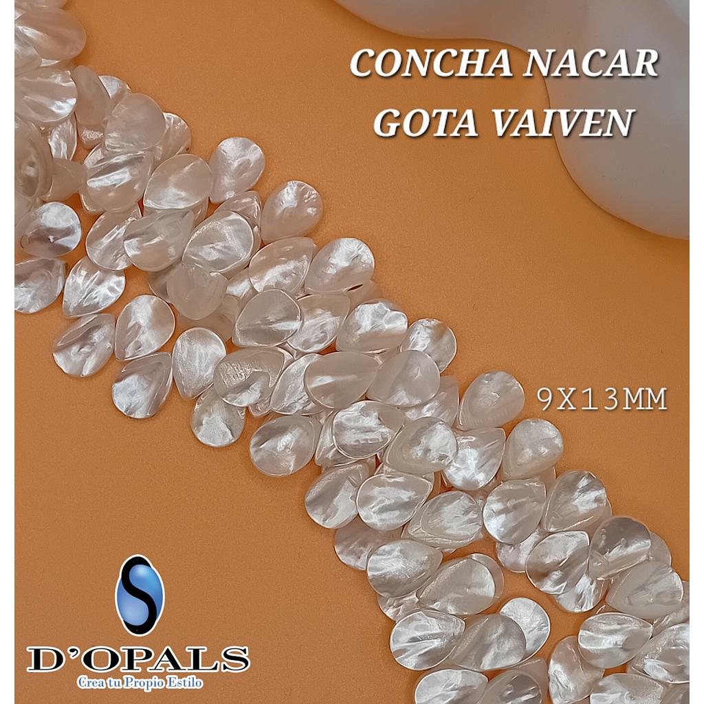 CONCHA NACAR GOTA VAIVEN 9X13MM