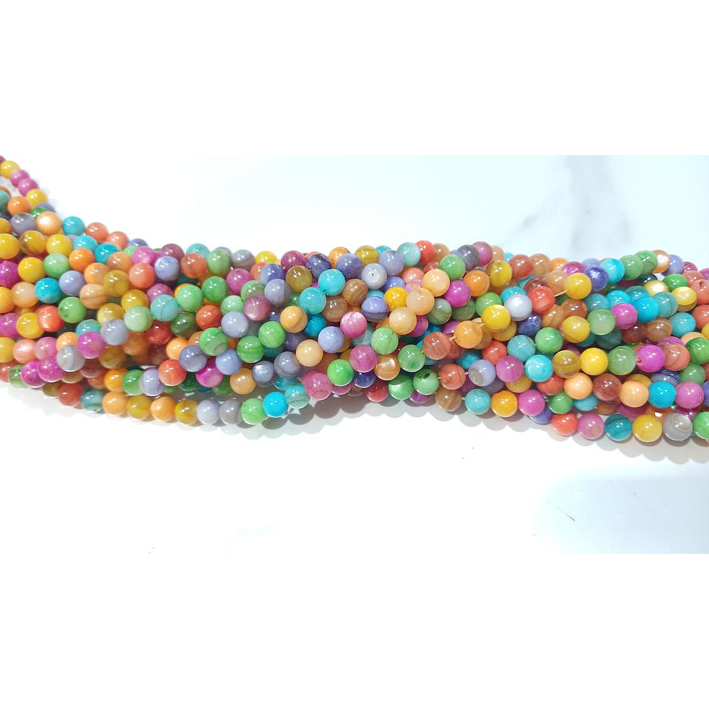 CONCHA NACAR MULTICOLOR 6MM