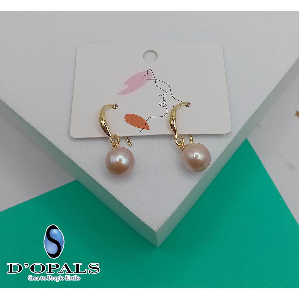 ARETE CON PERLA DE RIO DE MICROCIRCONIA