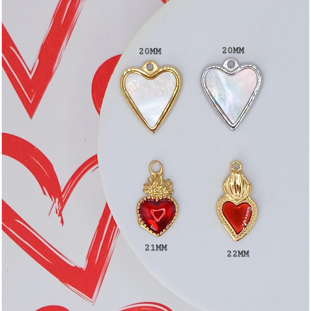 DIJES DE CORAZON ACERO INOXIDABLE
