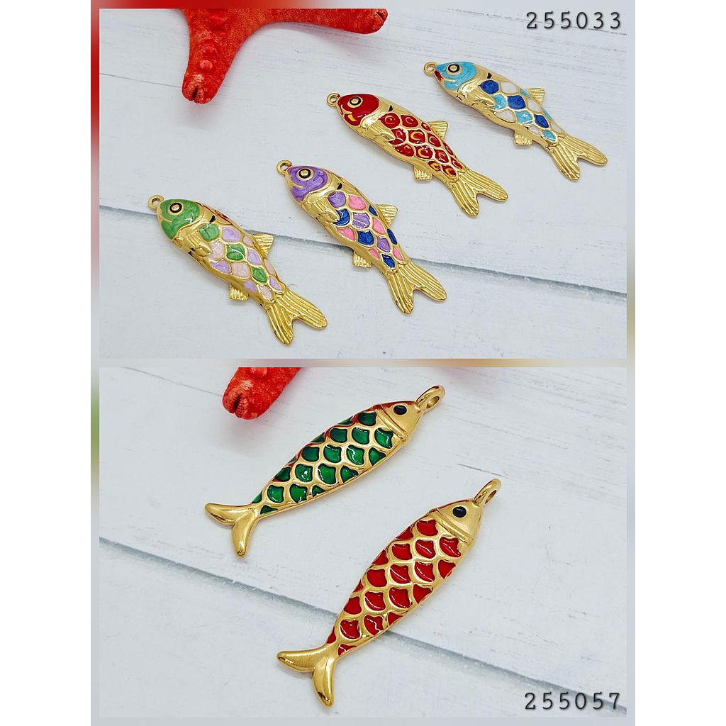 DIJE DE PEZ ACERO INOXIDABLE 49MM