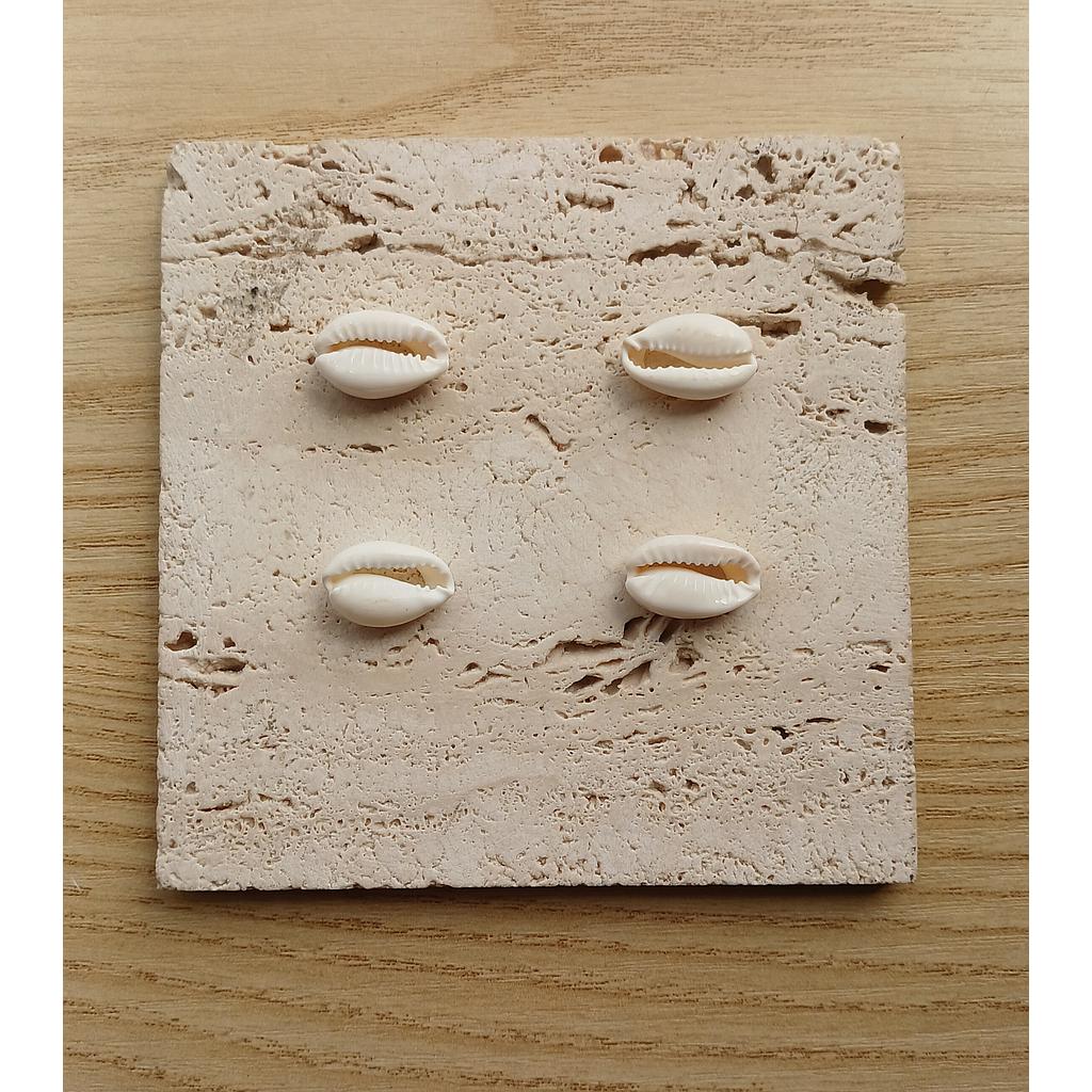 DIJE CONCHAS DE MAR DE CONCHA NACAR 2PCS
