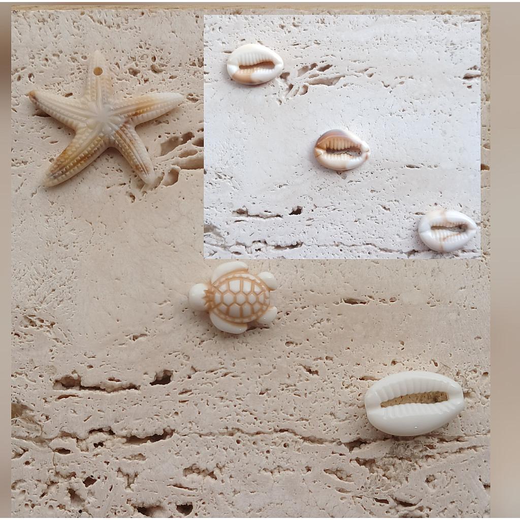 DIJES ACRILICOS DE MAR 4PCS