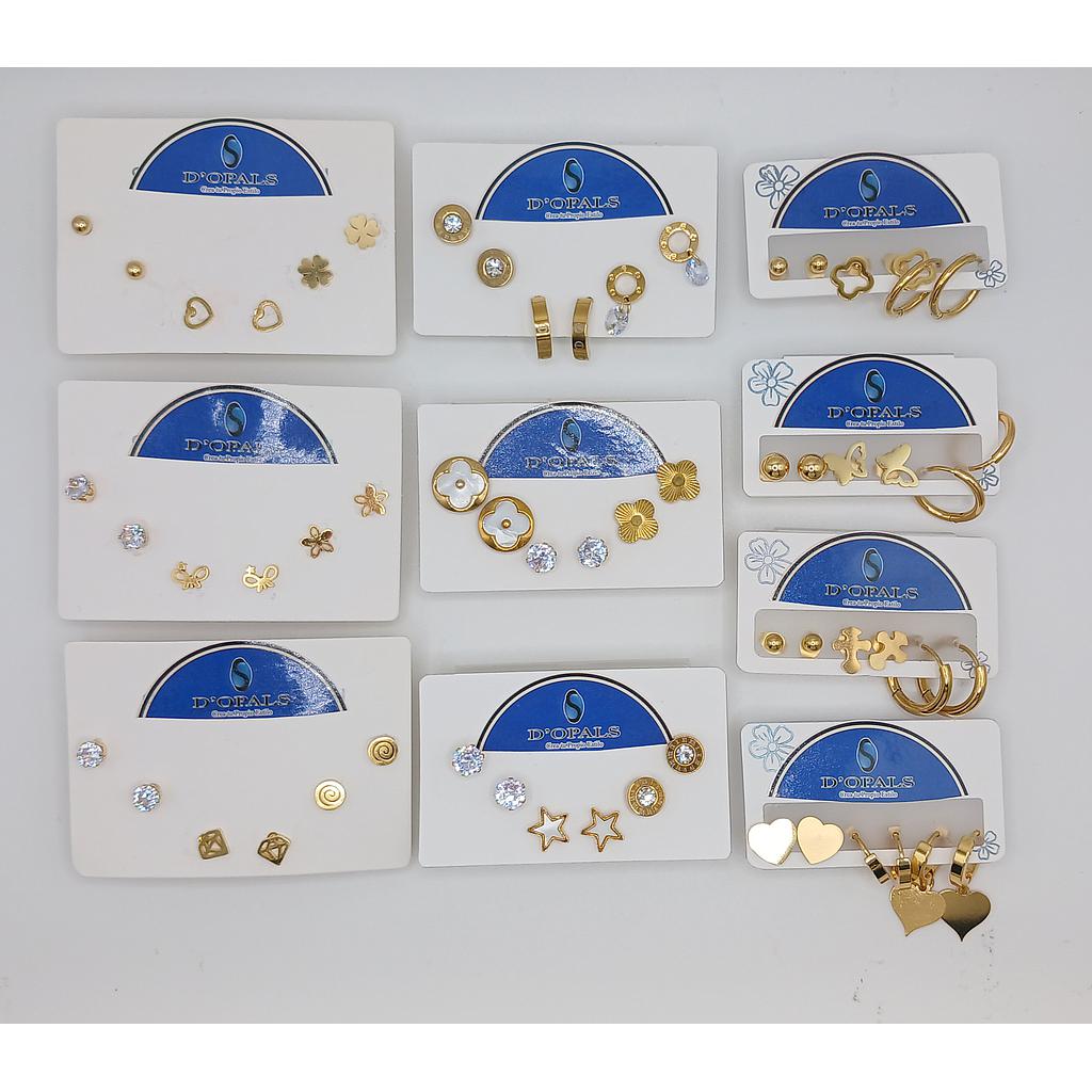 SET ARETES DE ACERO INOXIDABLE