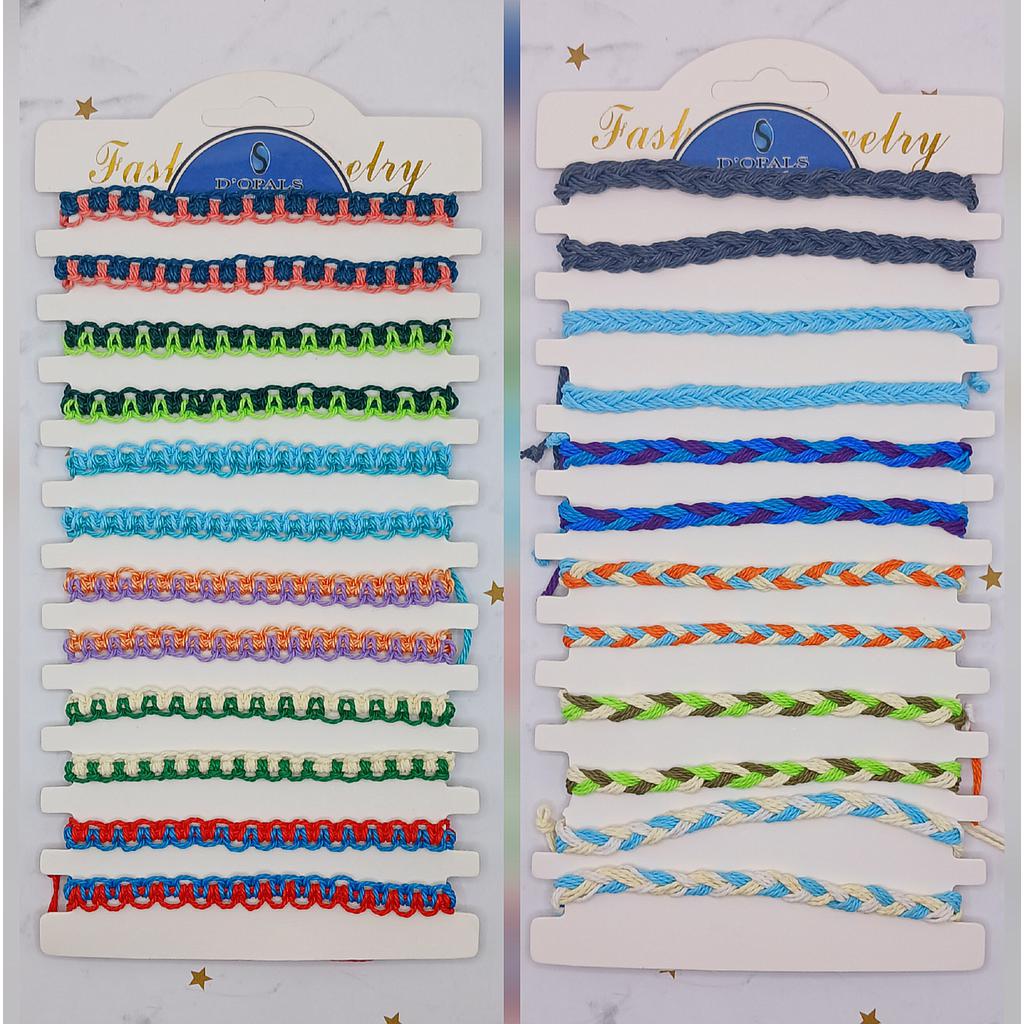 PULSERAS DE HILO TERMINADAS
