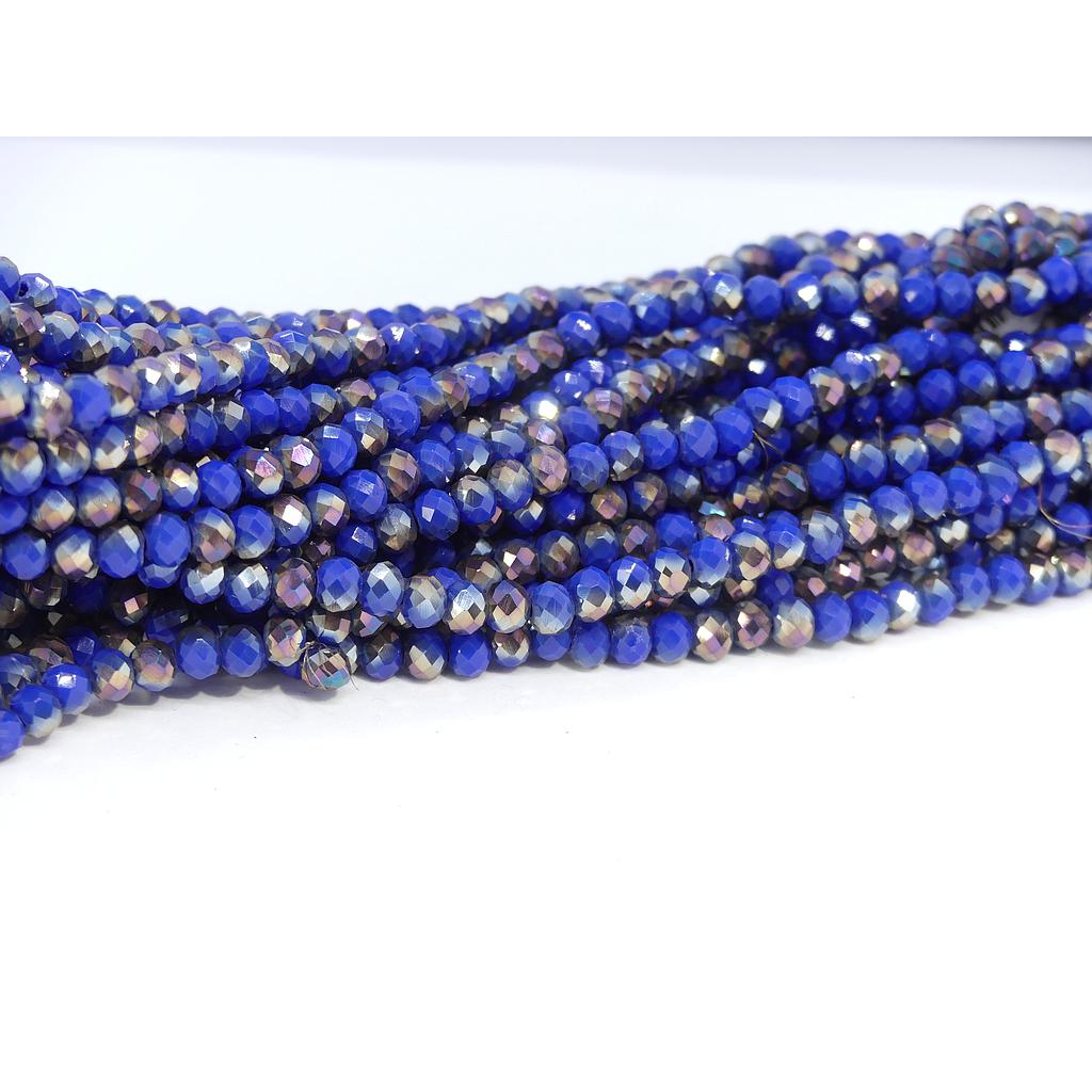 CRISTAL RONDEL AZUL OSCURO 6MM