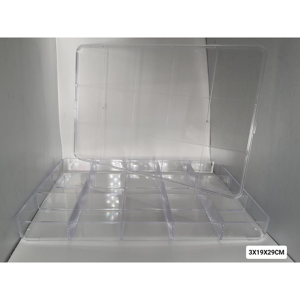 CAJA ORGANIZADORA 15 DEPOSITOS 3X19X29CM
