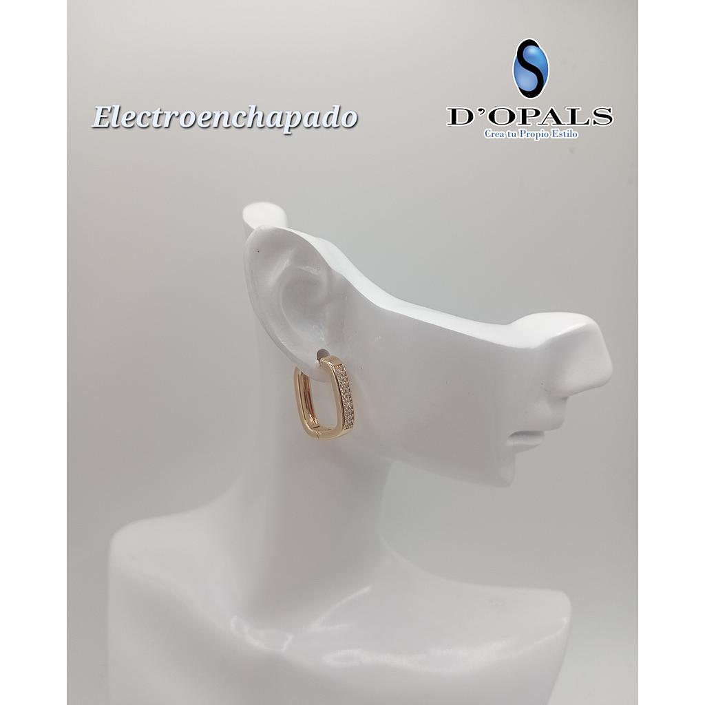 HUGGIE DE ELECTROENCHAPADO 18K 17X14MM