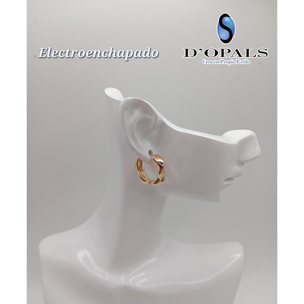 HUGGIE DE ELECTROENCHAPADO 18K 15MM