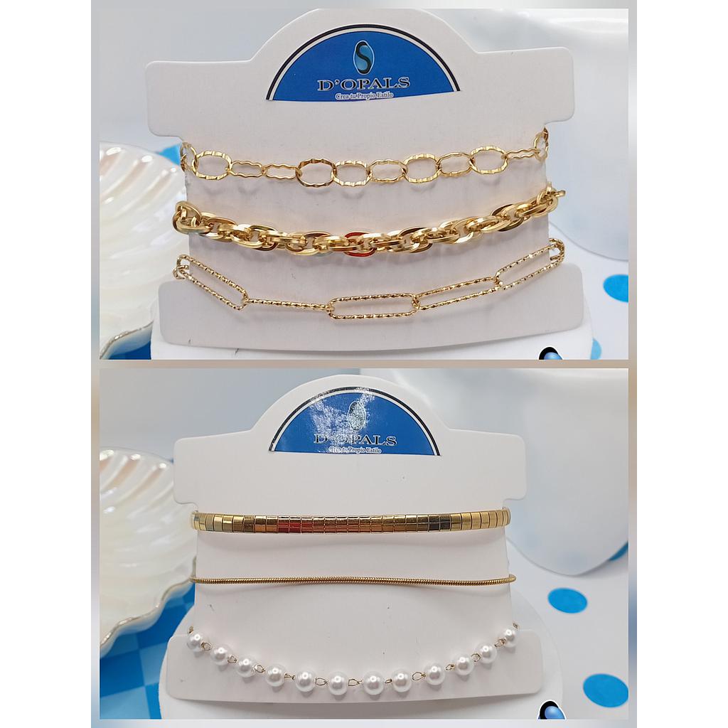 PULSERAS TERMINADAS DE ACERO INOXIDABLE