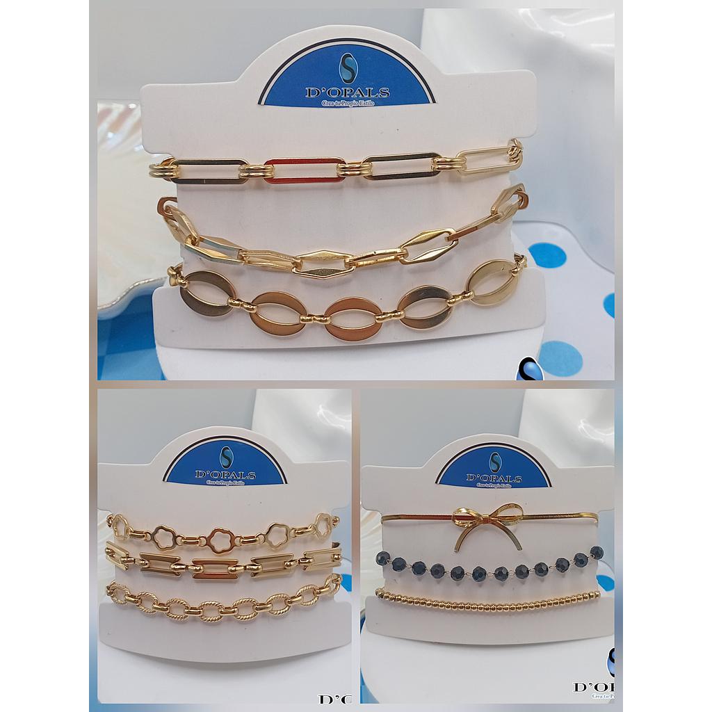 PULSERAS TERMINADAS DE ACERO INOXIDABLE