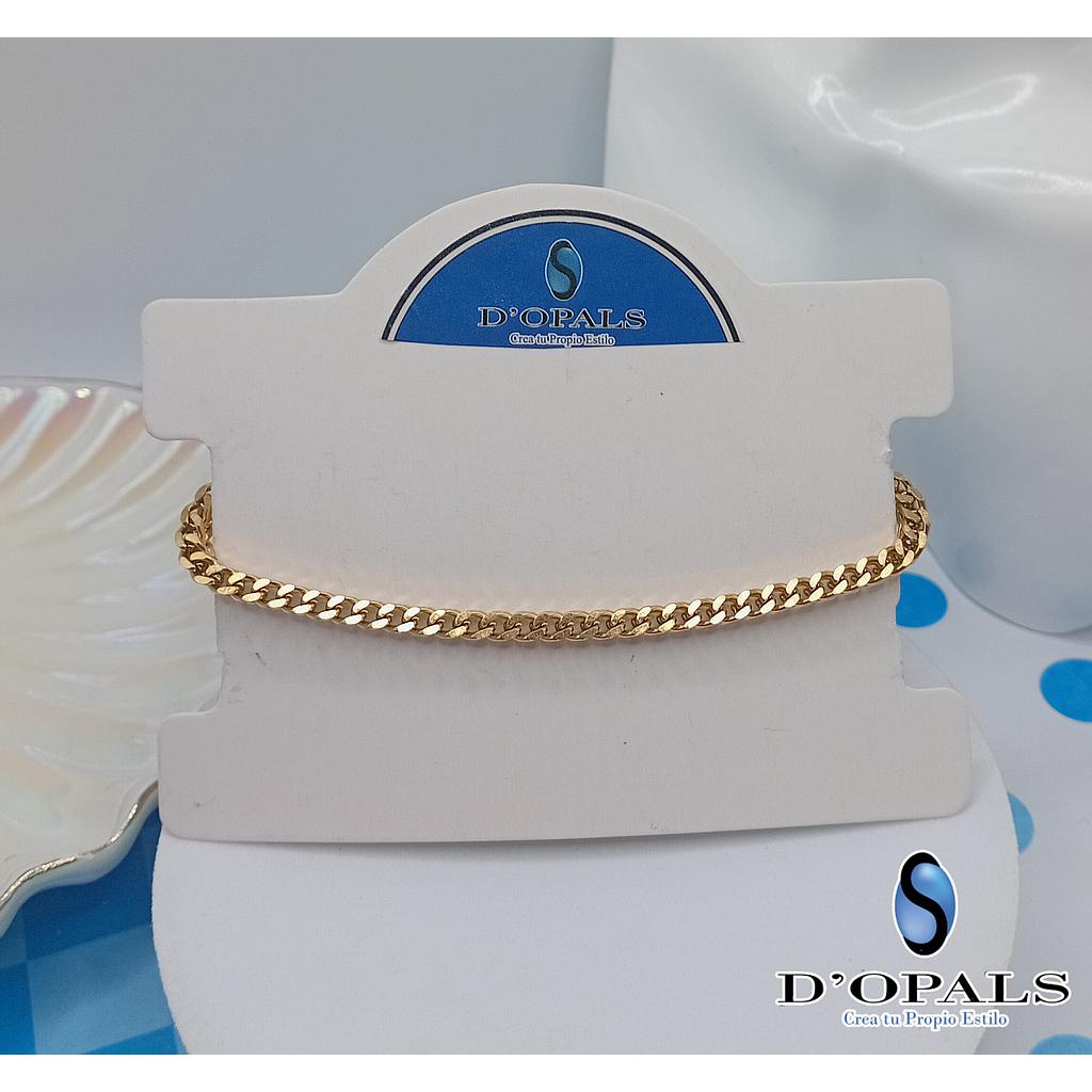 PULSERA TERMINADA PARA CABALLERO DE ACERO INOXIDABLE