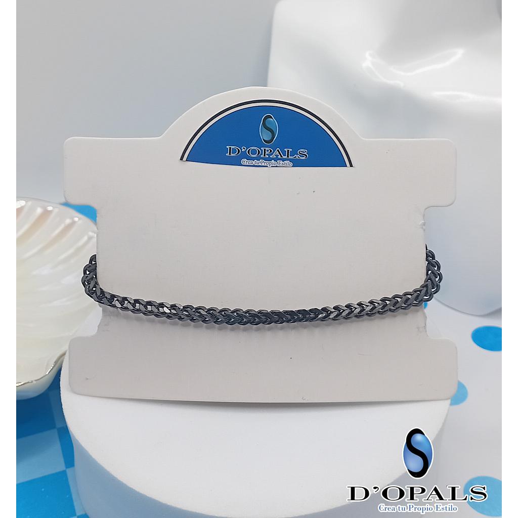 PULSERA TERMINADA PARA CABALLERO DE ACERO INOXIDABLE